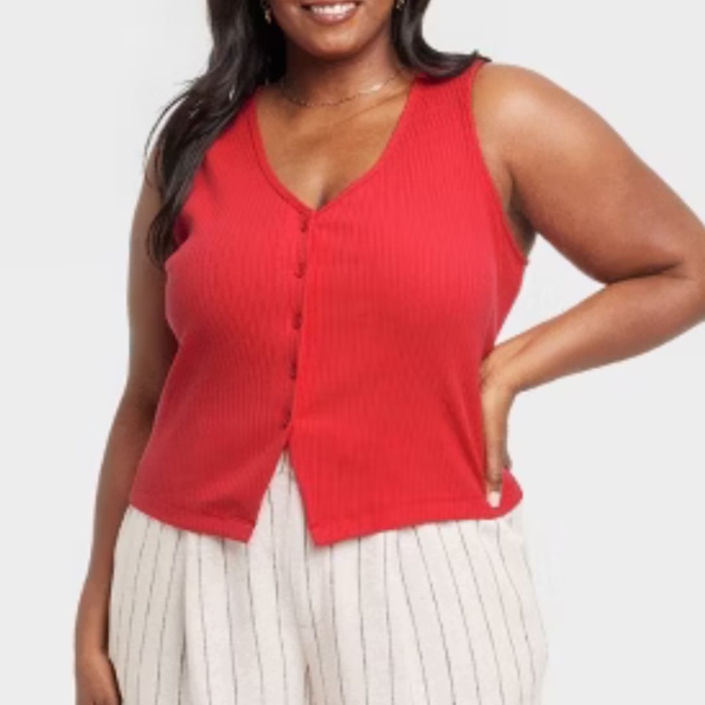 A new day  Women’s Tank Top.         Red.  XL